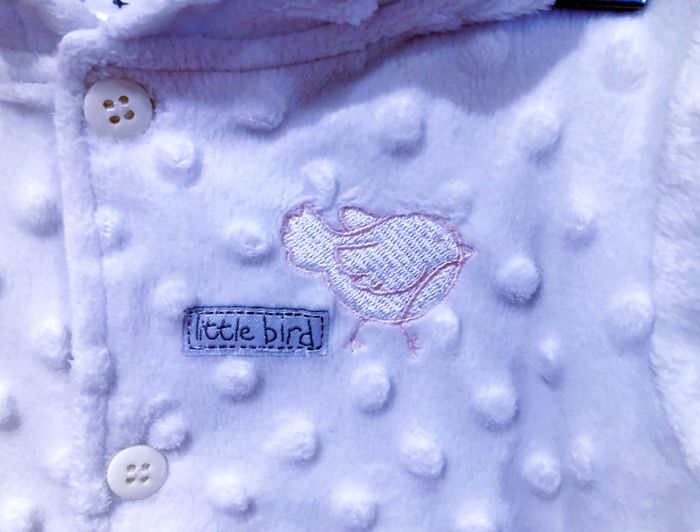 BANANA - VESTE CAPUCHE BÉBÉ FILLE MOTIF BOULES RELIEFS & INTÉRIEUR OISEAUX 0/3M - photo numéro 5