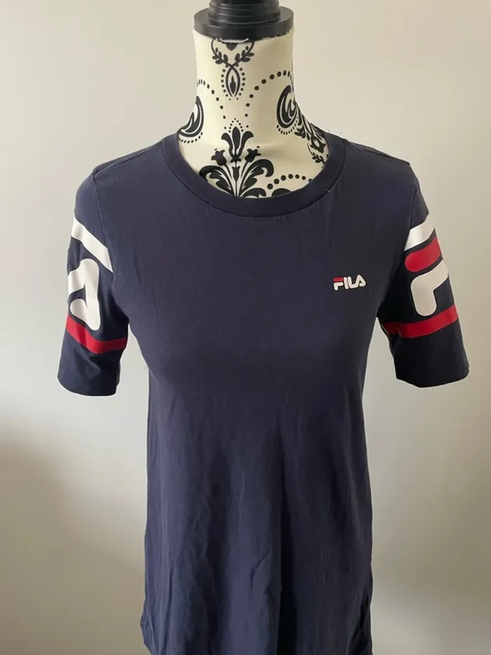 Robe Fila taille XS bleu marine blanc et rouge - photo numéro 4