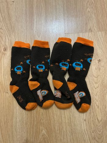 2 paires chaussettes de ski Polochon 24-26