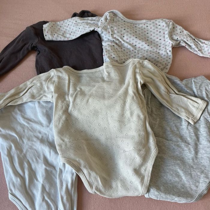 Lot 5 bodies manches longues – 3 mois - photo numéro 3