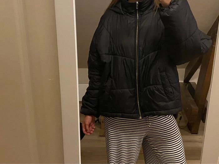 doudoune noir hiver épaisse et chaude homme taille M boohoo man - photo numéro 6