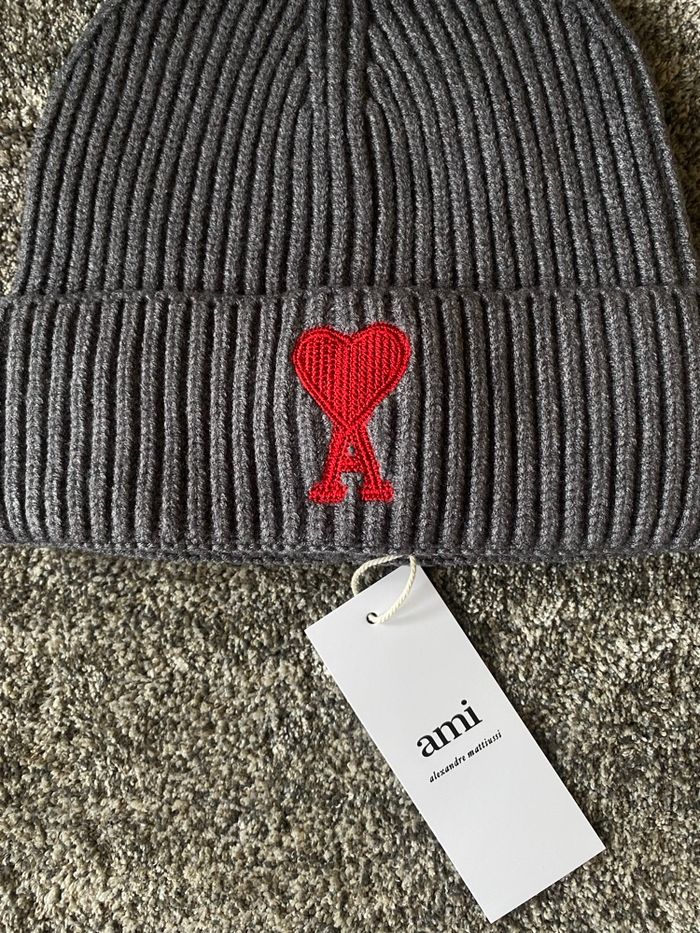 Bonnet AMI Paris Gris Neuf - photo numéro 2