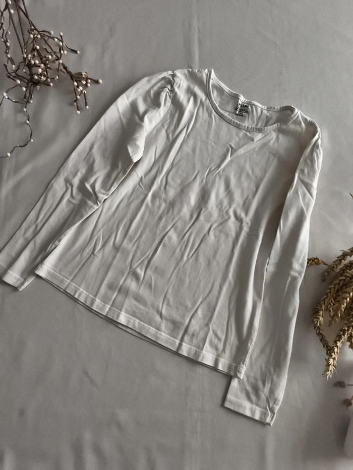 Haut Kiabi blanc cassé 10 ans