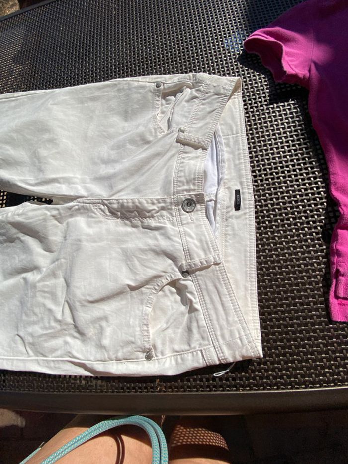 Pantalon Ikks blanc w32 idéal 42 stretch - photo numéro 3