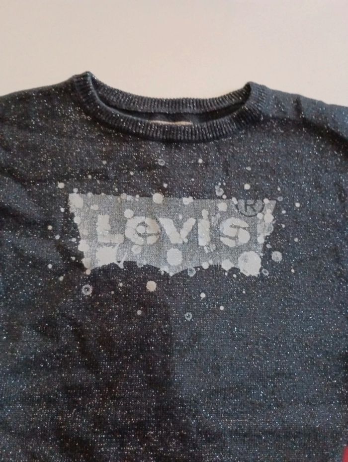 Pull fin paillettes fille Levi's taille 4 ans - photo numéro 3