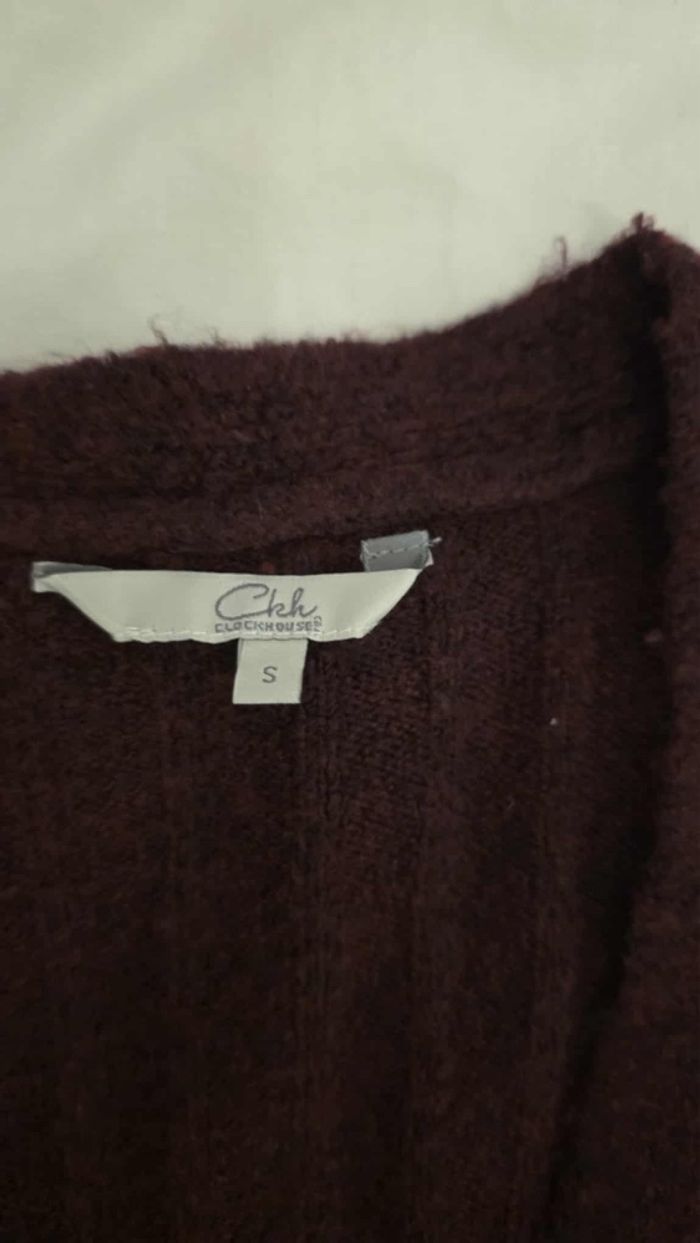 Gilet bordeaux - photo numéro 2