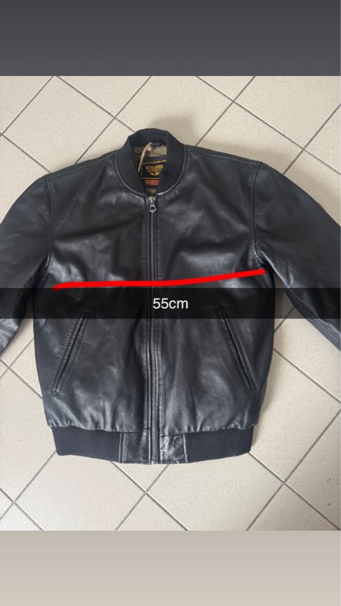 Veste en cuir noir - photo numéro 8