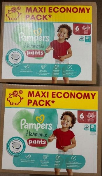 Couches pampers harmonie pants T6 