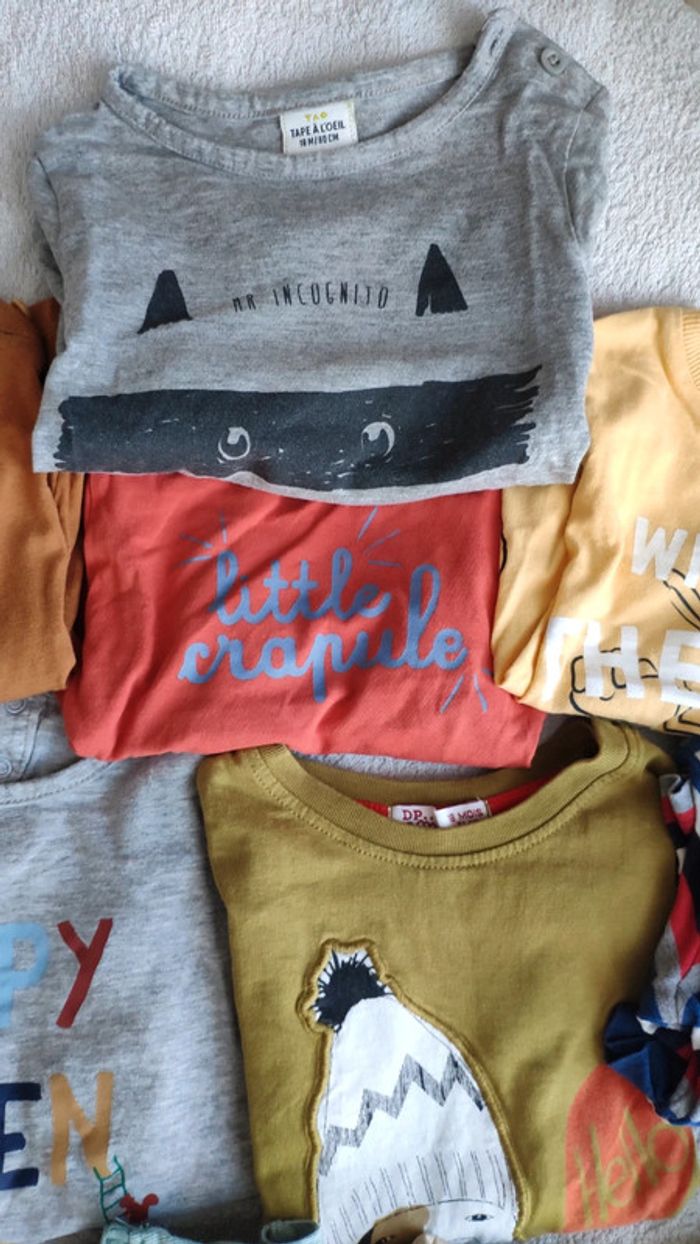 Lot de 12 t-shirts manches longues - photo numéro 3