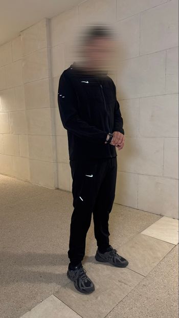 Ensemble running noir taille S
