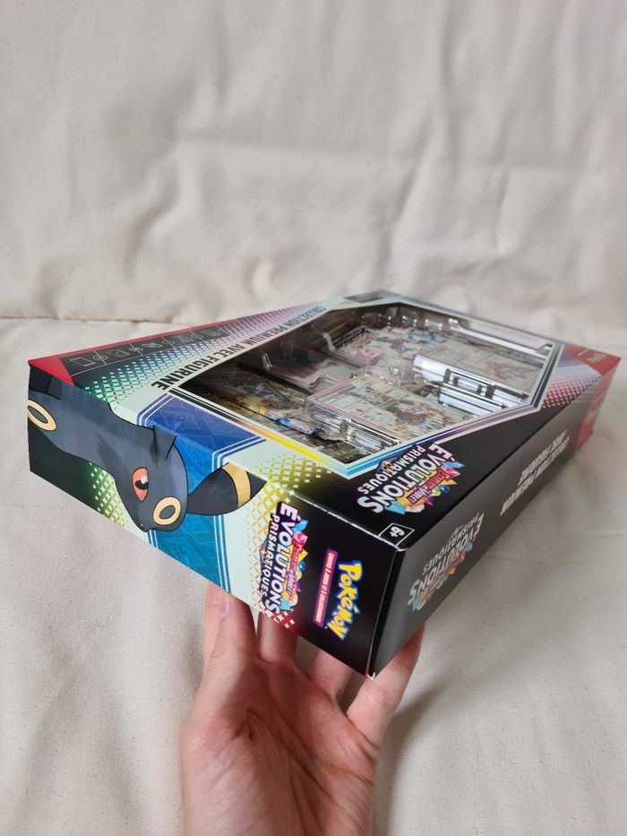 Coffret figurine Pokémon Évolution prismatique Ev8.5 - scellé - photo numéro 3