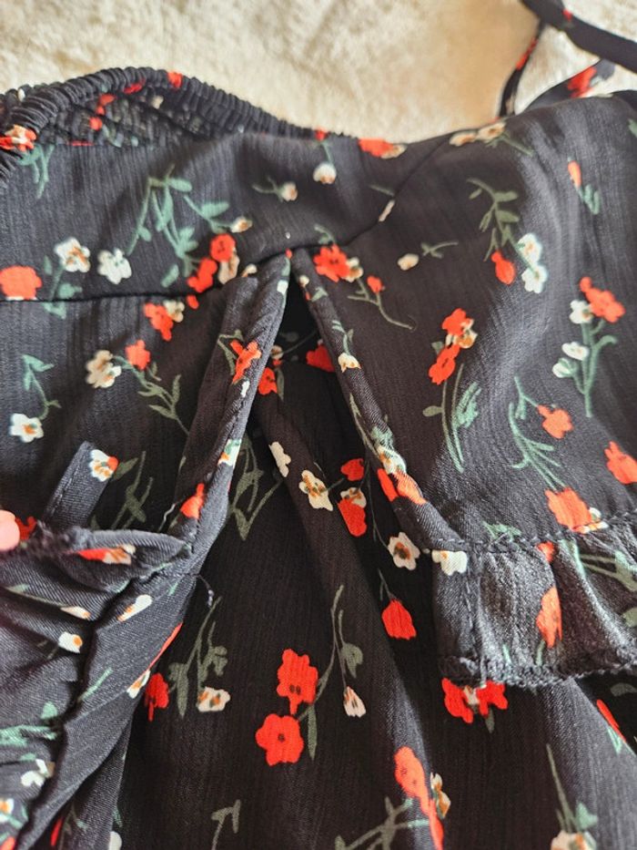 Robe courte fleurie façon bustier Shein - photo numéro 4