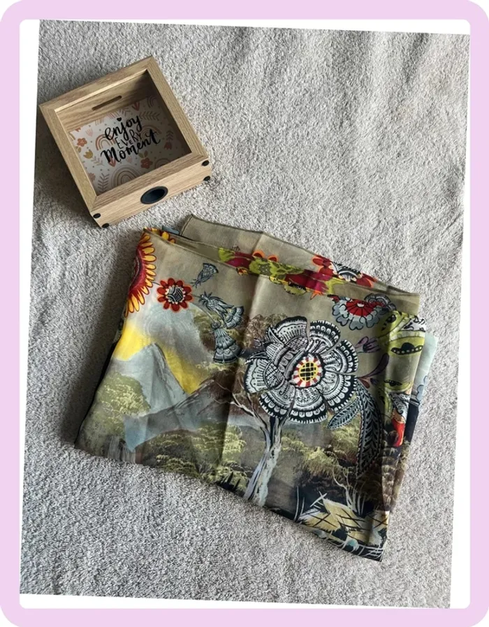 Robe longue bretelles Chacok - Taille 3 + foulard assorti - photo numéro 6
