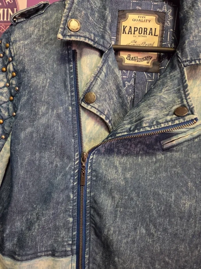 Veste en jean Kaporal T40 – Style rock & chic - photo numéro 6
