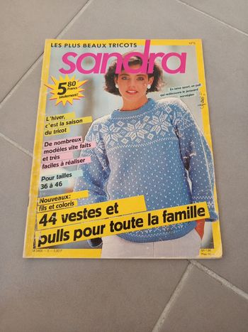 Magazine les plus beaux tricots sandra