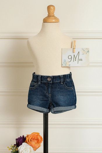 Short en jean 9mois Kitchoun