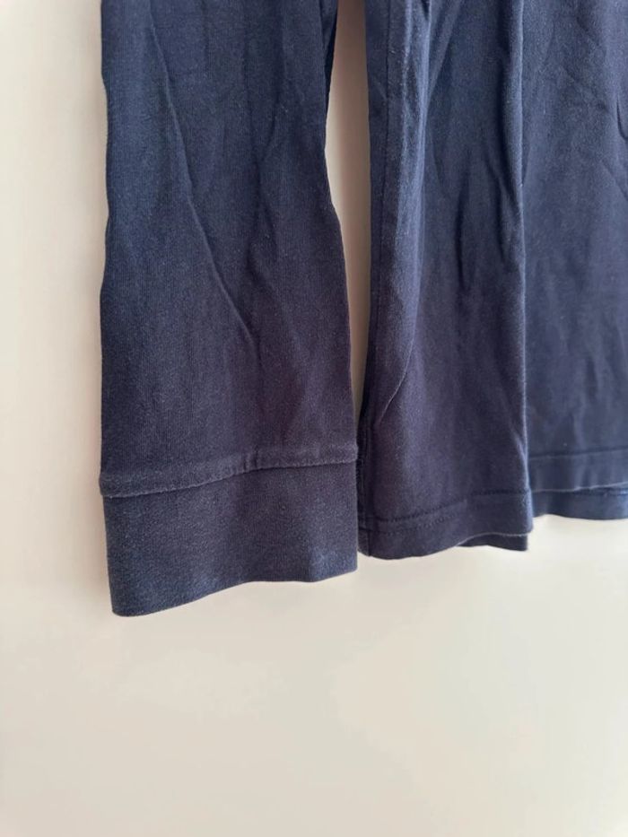 T-shirt Adidas manches longues bleu marine - original taille M - photo numéro 4