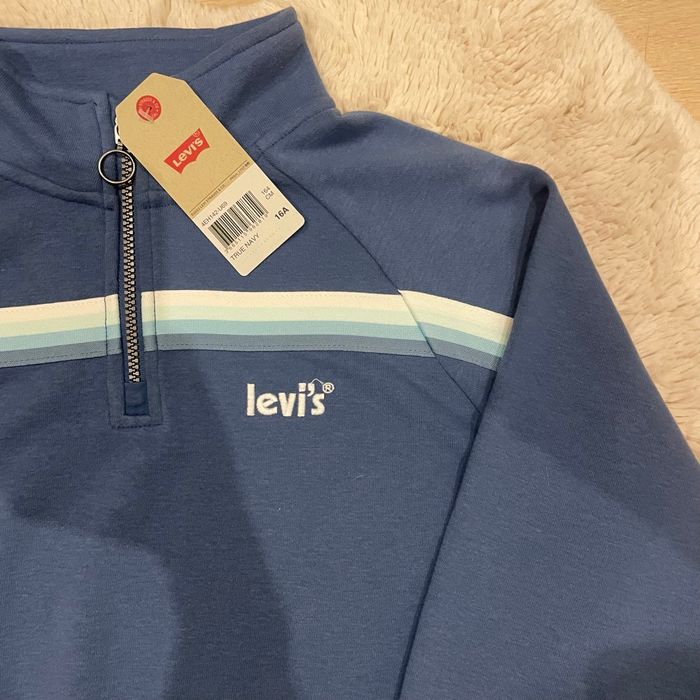 Sweat zippé Levi's bleu 16 ans - neuf avec étiquette - photo numéro 6