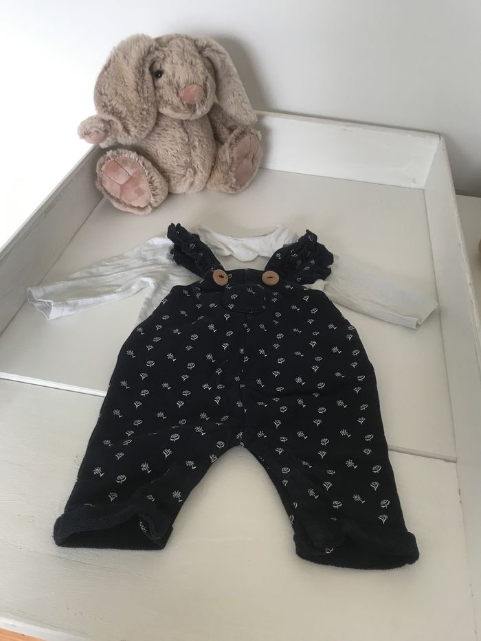 Chemisier + salopette - 3mois-Kiabi