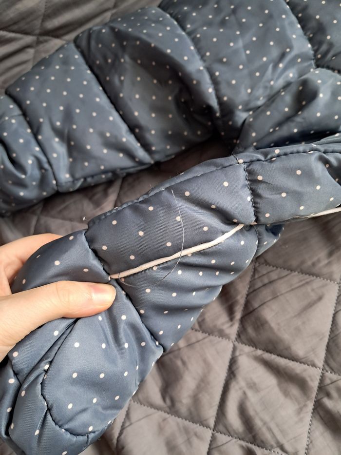 Combinaison Pilote Bébé Bleue à Pois – Doublée Polaire - photo numéro 9