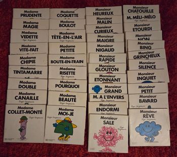 Livre enfant Monsieur Madame au choix 