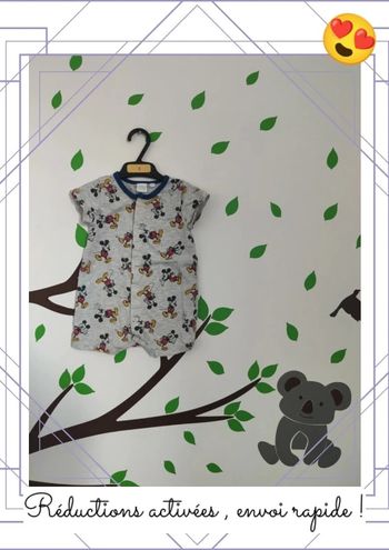 Barboteuse Mickey 6 mois