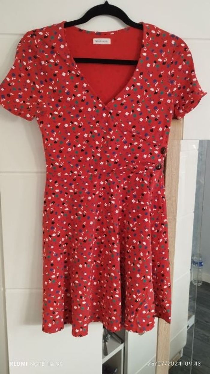 Robe courte patineuse cache cache