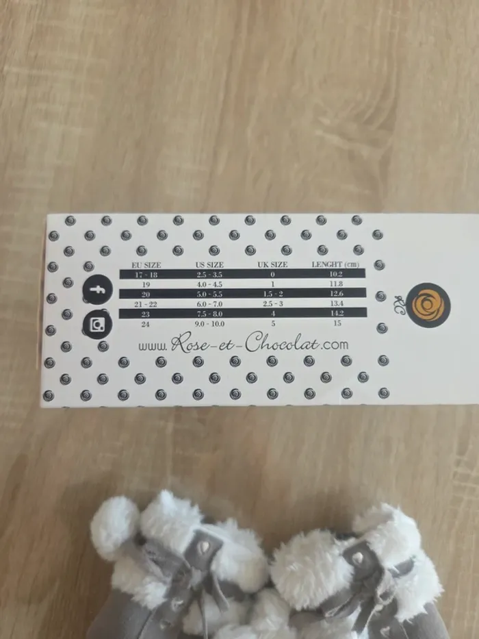 Chaussons 19 rose et chocolat - photo numéro 4