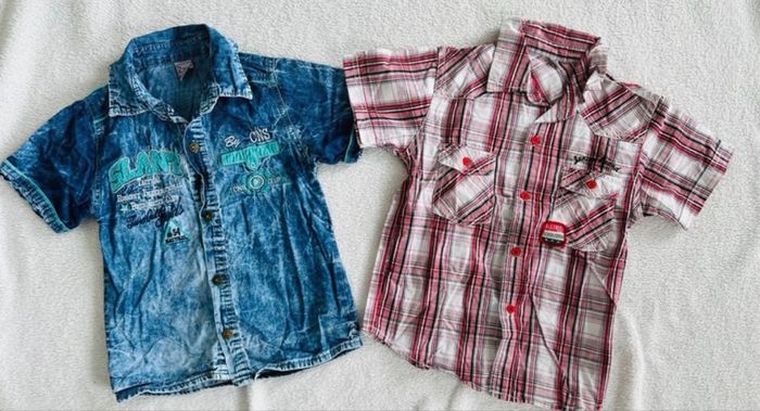 Lot de 6 chemises manches courtes & manches longues Taille 4/5 ans