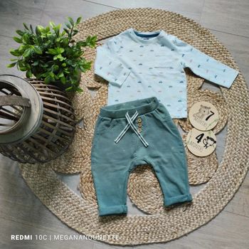 👶 Ensemble bébé garçon Tape à l’œil – Taille 12 mois 74 cm