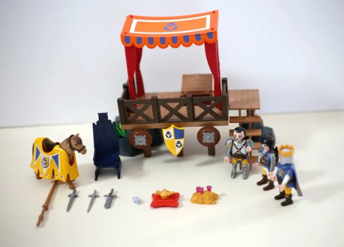 Ensemble Playmobil Super 4 "Tribune Royale avec Alex"
