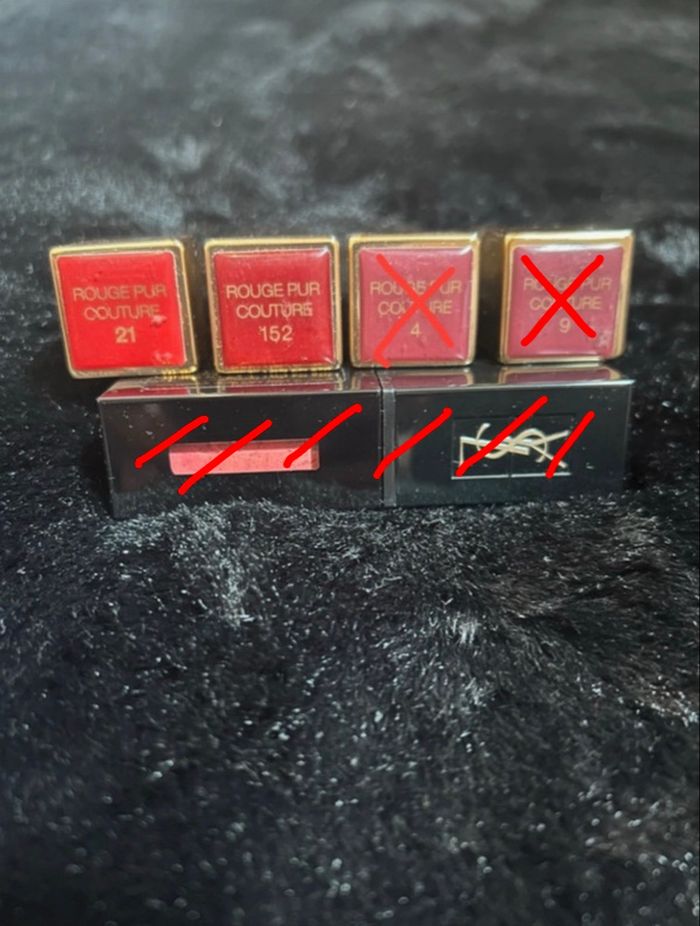 Lot rouge à lèvres Yves saint Laurent