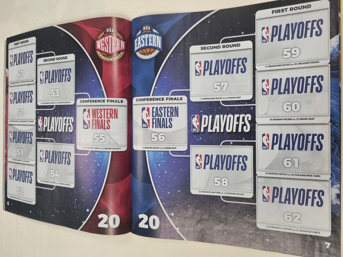 nba 2020 2021 basket album de stickers panini presque vide (15 vignettes collées) - photo numéro 5