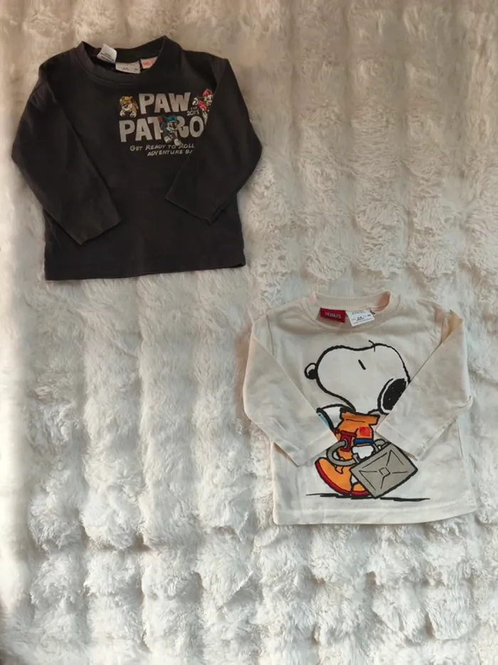 Lot 2 t-shirts Zara bébé 3–6 mois