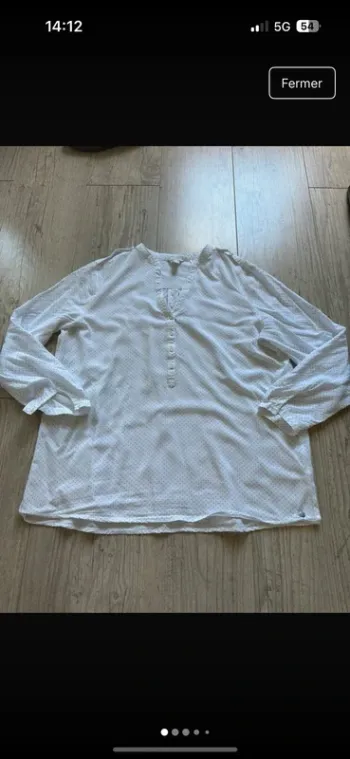Chemise blouse esprit 46 polkadot