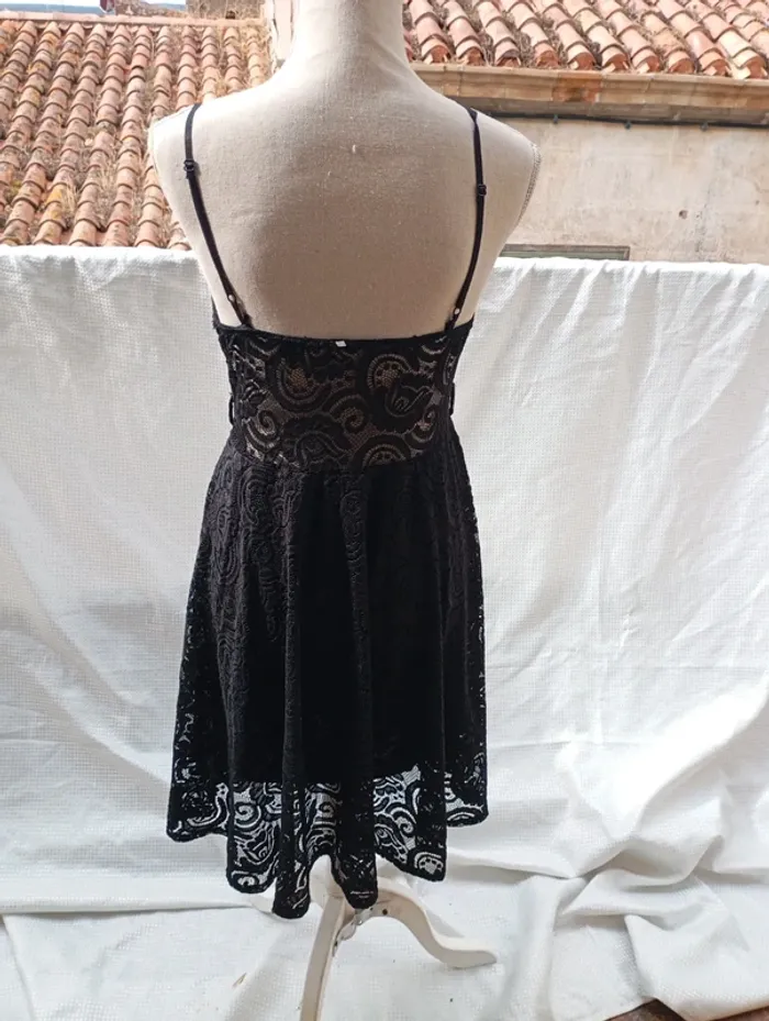 Robe noire en dentelle - Axange taille unique - photo numéro 2