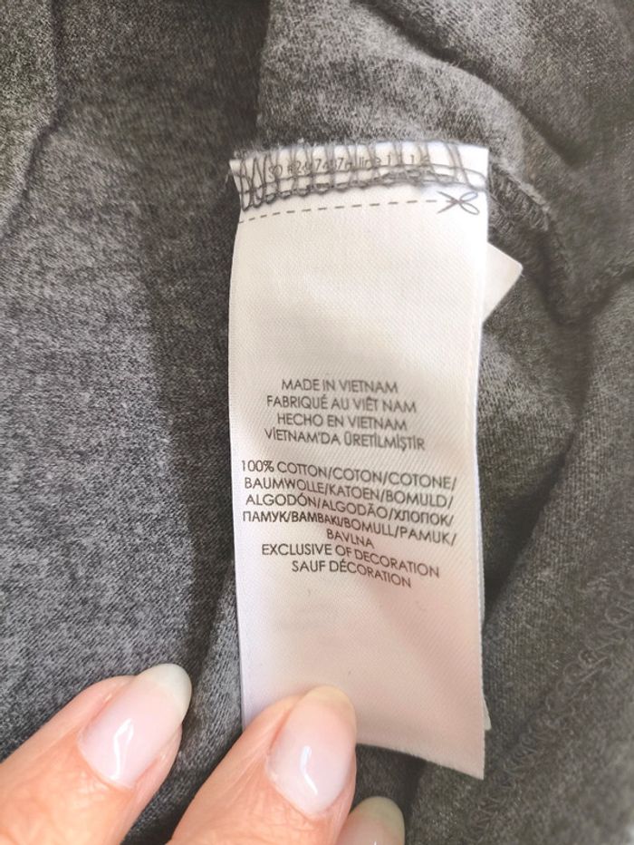 Tee shirt uni gris Ralph Lauren M - photo numéro 4