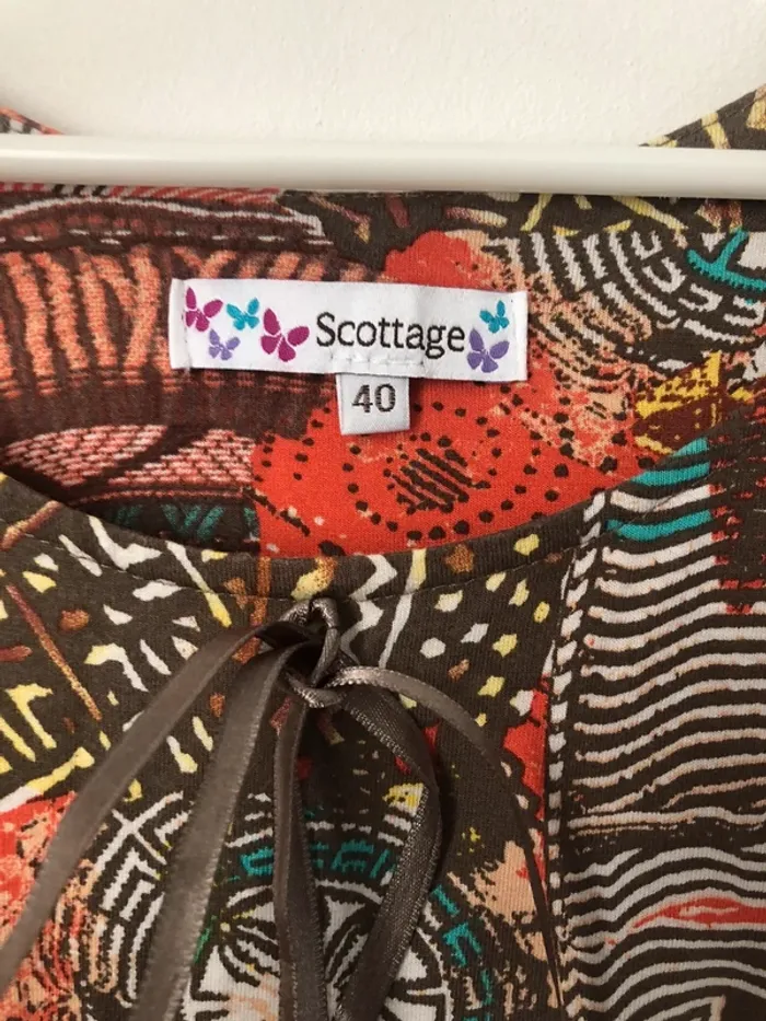 Robe été fluide scottage taille 40 L - photo numéro 2