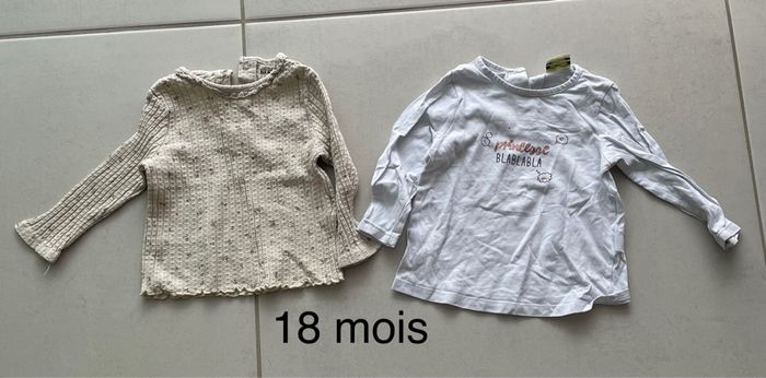 Tee shirt manches longues taille 18 mois