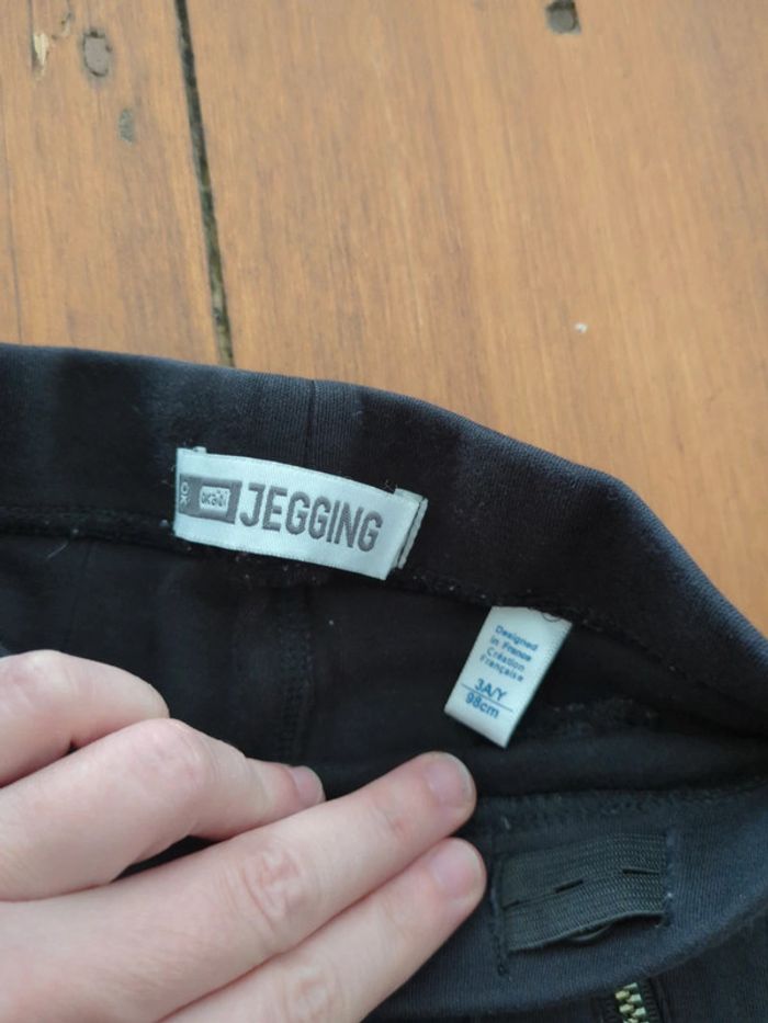 Jegging legging noir Okaïdi 3 ans - photo numéro 2