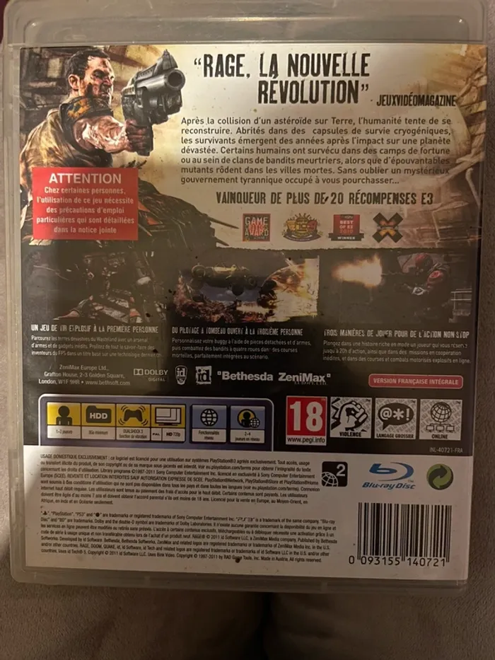 Jeu ps3 rage - photo numéro 2