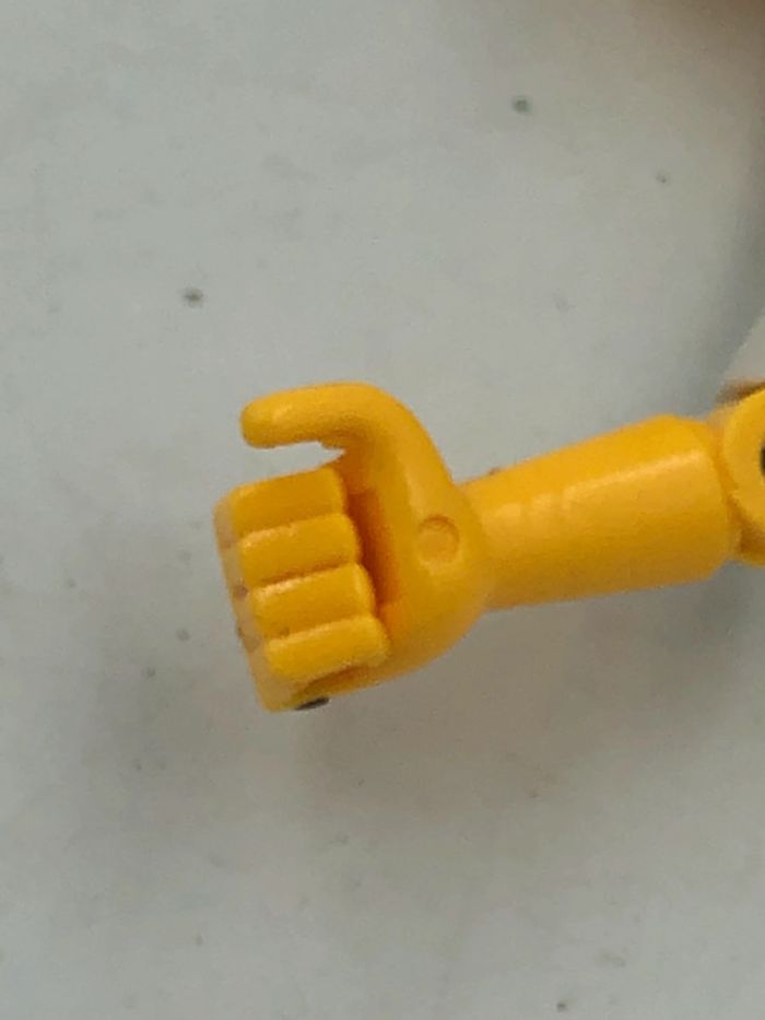 Figurine vintage Power Rangers jaune / Yellow  Bandai 1988 en métal - photo numéro 8