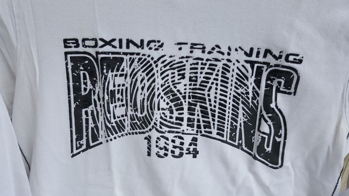 Tee-shirt Redskins blanc manches longues taille 12 ans - photo numéro 2