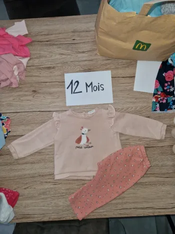 Ensemble vertbaudet fille 12 mois