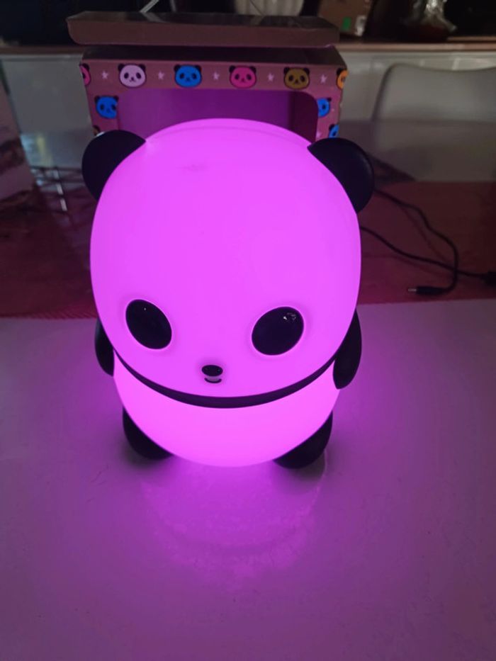 Veilleuse lampe led panda - photo numéro 7