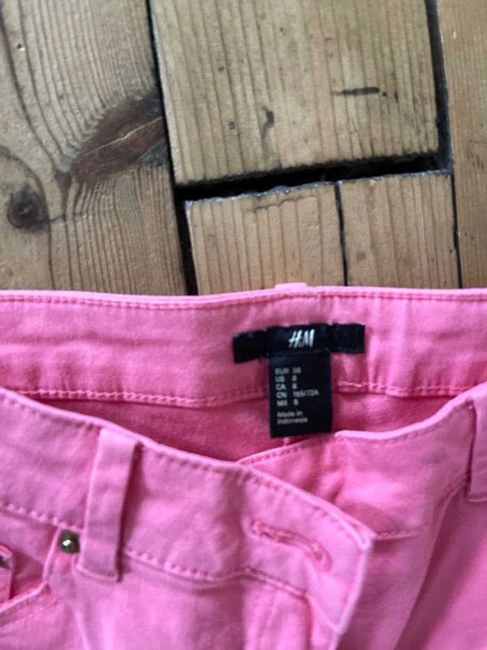Pantalon rose H&M, taille 38 - photo numéro 4
