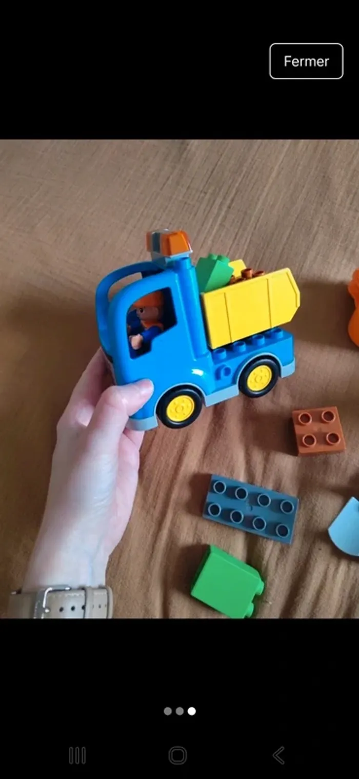 Le camion et la pelleteuse Lego duplo - photo numéro 3