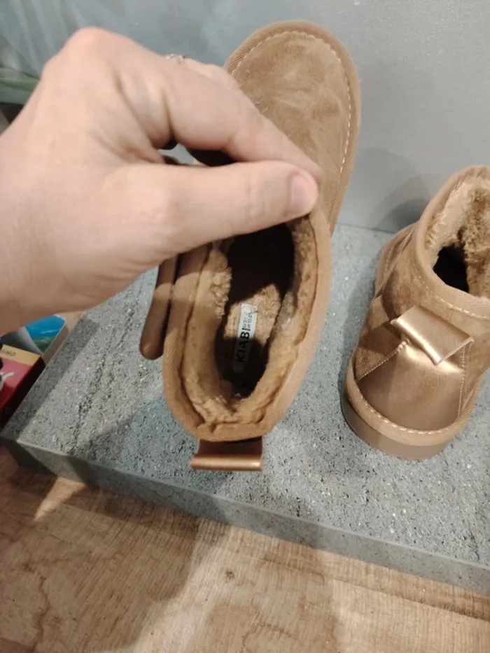 Bottines suédine camel fille pointure 31 tbe - photo numéro 6