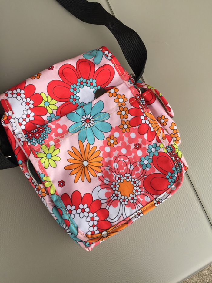 sac en bandoulière à fleurs - photo numéro 2