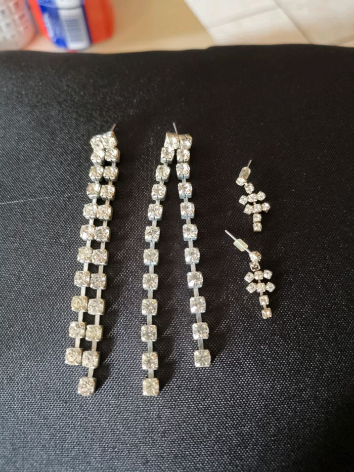 Boucles d'oreilles strass